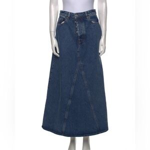 Ganni Denim Blue Maxi Shirt NWOT US 08